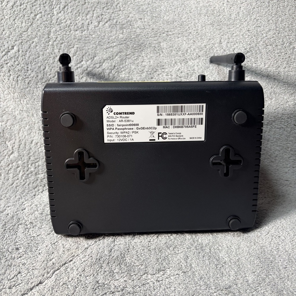 Comtrend AR-5381u ADSL2+ Wireless Modem Router - Picture 3 of 5